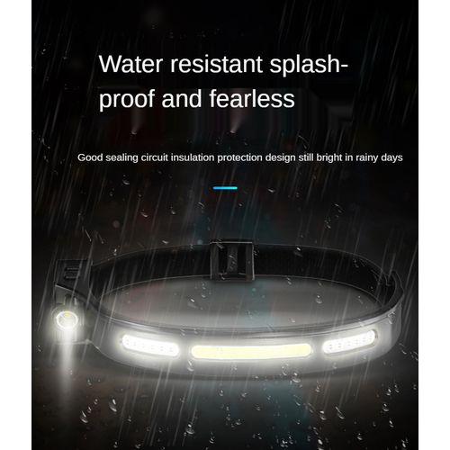 H300 Headlamp USB Waterproof COB For Running Walking Camping