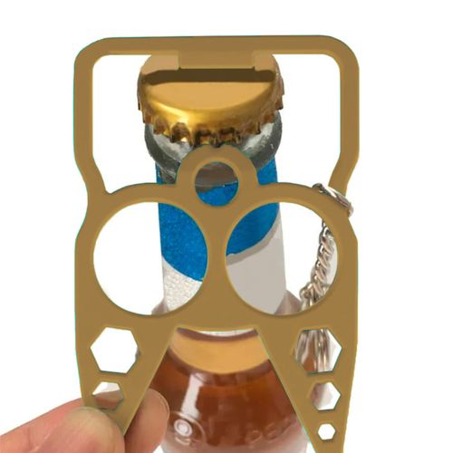Gold Mulitfuction Outdoor Keyholder Gadgets Tools For Women