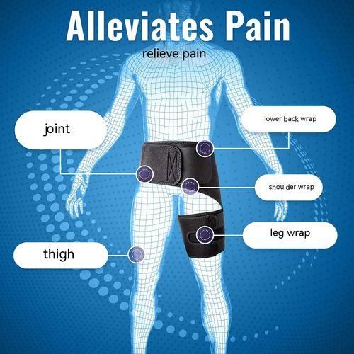 Fitness---Protective Gear Waist & Hip Belt--Black