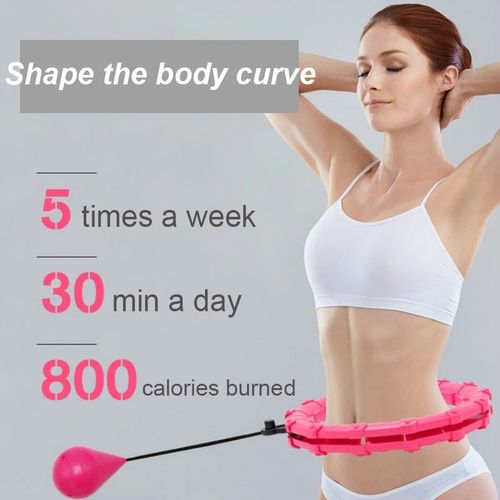 Waist Slimming Exercise & Fitness Hula Hoop - Adjustable