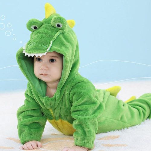 Casual Baby Overall Jumpsuit Long Sleeve Green Bodysuit Hoodie Style Outfit for Festival Party Activity Clothes