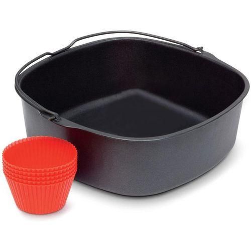 NonStick Baking Pan for Airfryer,Silicone Oven Mitts 7Inch
