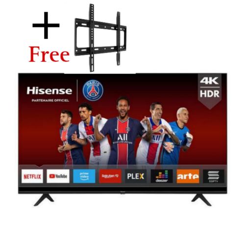 Hisense 50 Inch 4K UHD Smart Frameless LED TV + Free 26''-65'' TV Wall Mount - Black