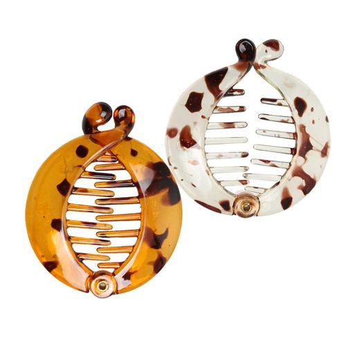 2pcs Simple Banana/  Hair Clips Grip Comb Clamp Ponytail Holder