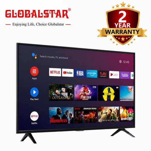Global Star Global Star 65 Inch 4K UHD Android Smart Tv With Built-In WIFI - Black (1YR <br />WRTY)(1 YR WRTY)