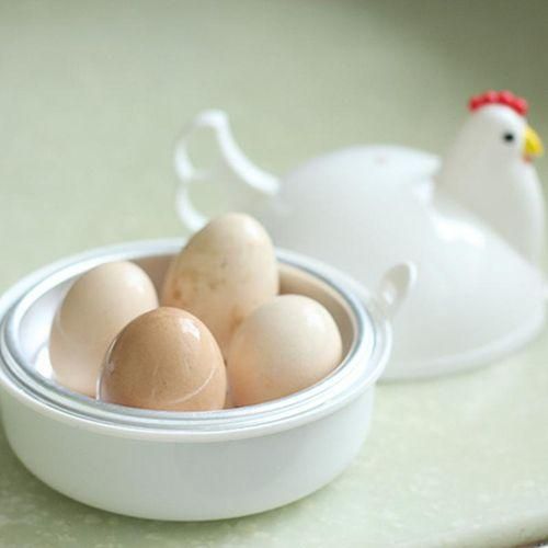 915 Generation Chicken Shaped Microwave Eggs Boiler Cooker Kitchen