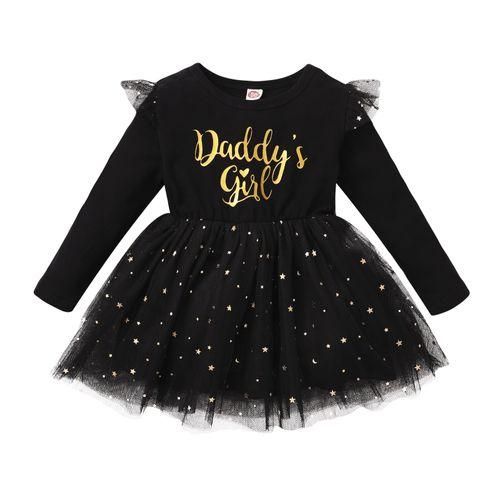 324 Months Baby Girl Princess Dress Long Sleeve Sequins Tutu Skirt