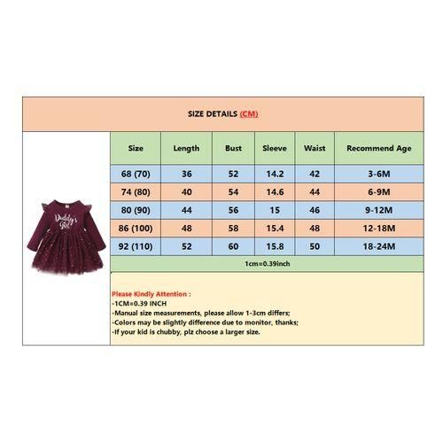 324 Months Baby Girl Princess Dress Long Sleeve Sequins Tutu Skirt