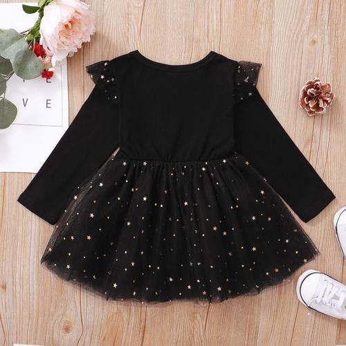 324 Months Baby Girl Princess Dress Long Sleeve Sequins Tutu Skirt