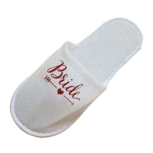 Disposable Wedding Bride Slippers Hotel   Guest Supplies Red Red