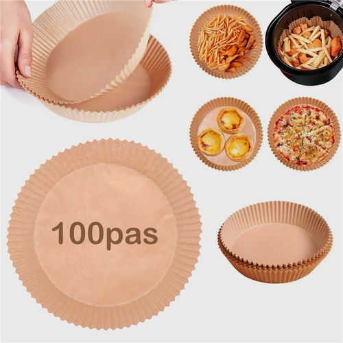 100Pcs Air Fryer Parchment Paper Liners Non-Stick Disposable