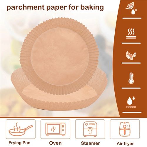 100Pcs Air Fryer Parchment Paper Liners Non-Stick Disposable