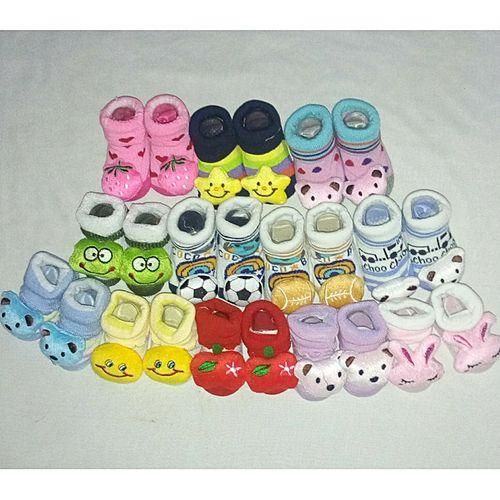 6 Pairs Baby Booties Shoe Socks