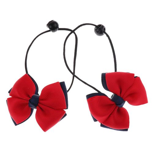 8 Piece Baby Girls Hair Bow Elastic Ties Ponytail Holders Hair Style 3