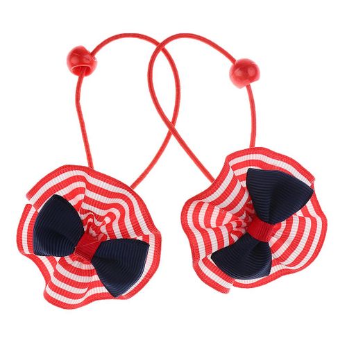 8 Piece Baby Girls Hair Bow Elastic Ties Ponytail Holders Hair Style 3
