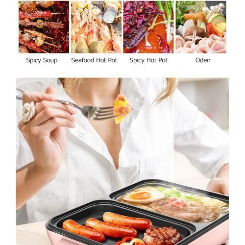 Electric Grill Pan 2 Speed Household Multifunctional Small