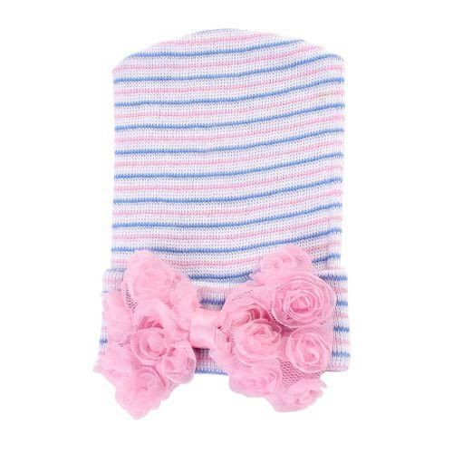 Cute   Hats Big Bow Knot  Knit Cap  , As Stripe