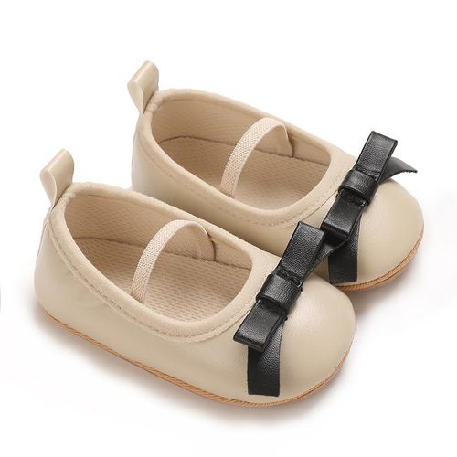 Spring And Autumn Style 0-1 Year Old Female Baby Princess Shoes With Breathable Soft Rubber Sole Anti Slip And Wear-resistant Single Shoes