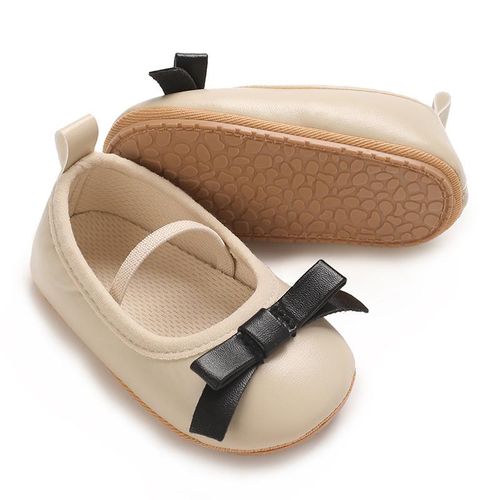 Spring And Autumn Style 0-1 Year Old Female Baby Princess Shoes With Breathable Soft Rubber Sole Anti Slip And Wear-resistant Single Shoes