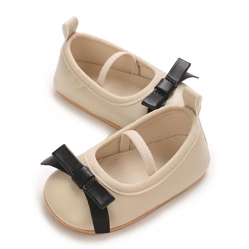 Spring And Autumn Style 0-1 Year Old Female Baby Princess Shoes With Breathable Soft Rubber Sole Anti Slip And Wear-resistant Single Shoes