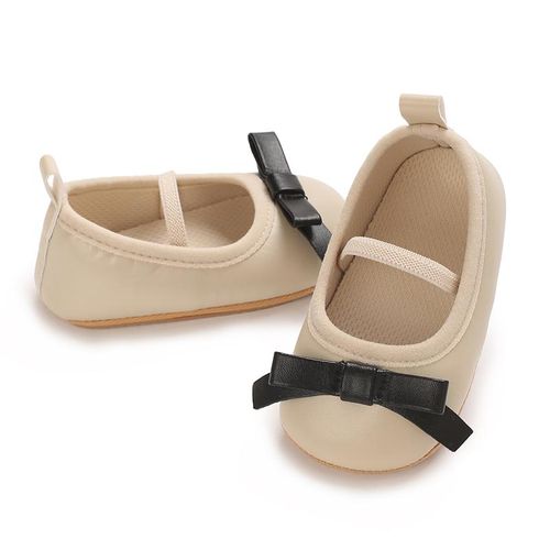 Spring And Autumn Style 0-1 Year Old Female Baby Princess Shoes With Breathable Soft Rubber Sole Anti Slip And Wear-resistant Single Shoes
