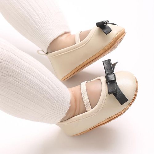 Spring And Autumn Style 0-1 Year Old Female Baby Princess Shoes With Breathable Soft Rubber Sole Anti Slip And Wear-resistant Single Shoes