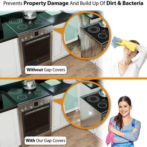 4Pcs Kitchen Silicone Stove Counter spaceCover Between