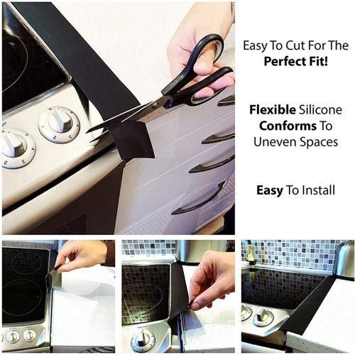 4Pcs Kitchen Silicone Stove Counter spaceCover Between