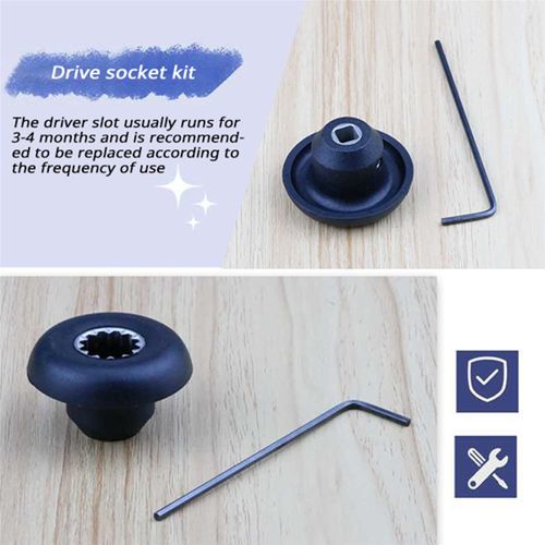 1 Set of Metal and Plastic Black Blender Drive Socket Replac