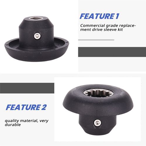 1 Set of Metal and Plastic Black Blender Drive Socket Replac