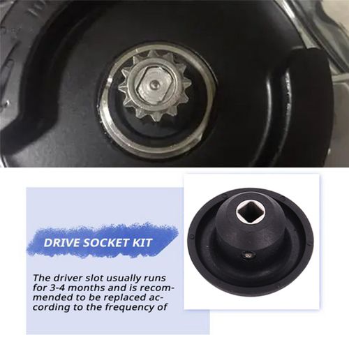 1 Set of Metal and Plastic Black Blender Drive Socket Replac