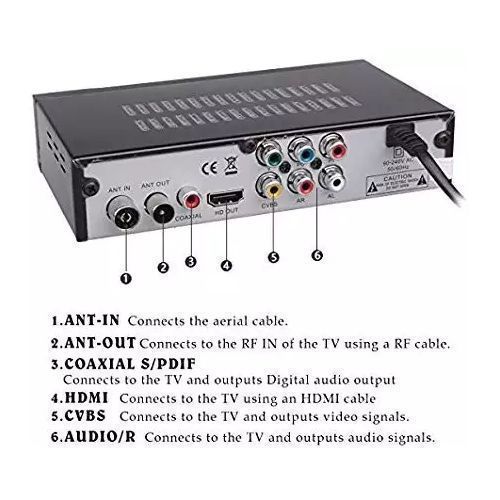 Phelistar Free To Air Digital Decorder- Black