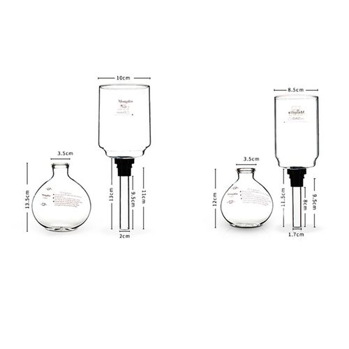 Coffee Syphon Pot Accessories -3/5Cup High Quality Glass Sip