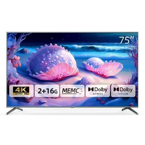 Chiq 75 Inches LED 4K UHD Google TV Black - 3 Years Warranty