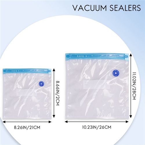 Sous Vide Bags 15Pack Reusable Electric Vacuum Food Storage