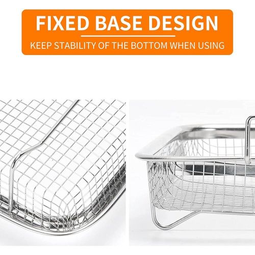 Air Fryer Basket for Oven, Stainless Steel Grill Basket, Non