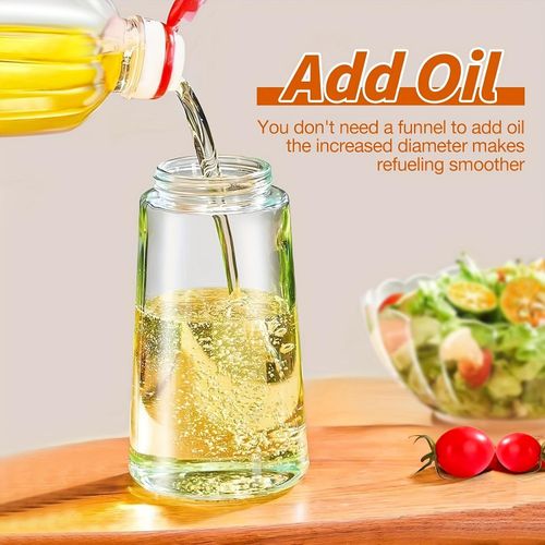 1pc 470ml 2-in-1 Portable Oil Sprayer & Dispenser,  Plastic Olive Oil Mister for Cooking, BBQ, Air Fryer, Baking, Salad