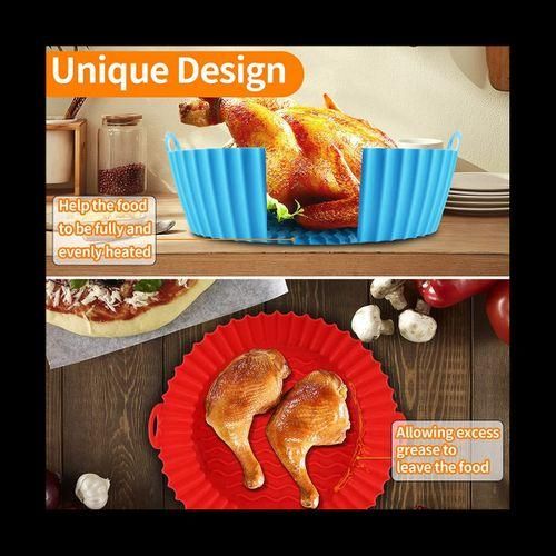 Fryer Silicone Pot, 7.5 Inch Air Fryer Basket, Air Fryer Acc