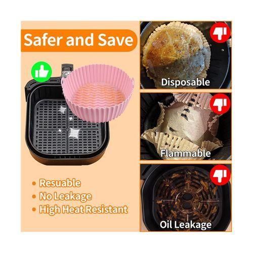 Fryer Silicone Pot, 7.5 Inch Air Fryer Basket, Air Fryer Acc
