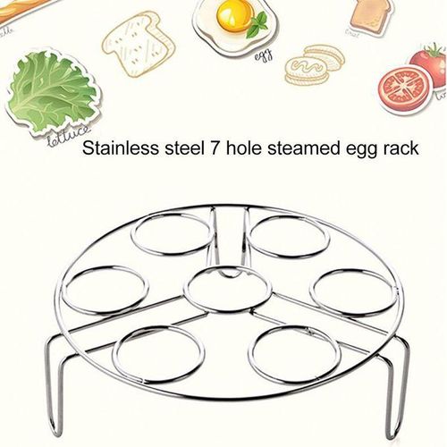 Steamer Rack Basket Egg Vegetable Steaming Trivet For Instant Pot Pressure Cooker, Diameter: 17.5cm, Height: 4.5cm
