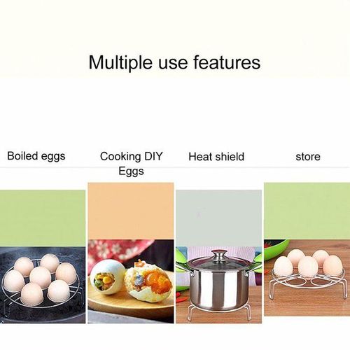 Steamer Rack Basket Egg Vegetable Steaming Trivet For Instant Pot Pressure Cooker, Diameter: 17.5cm, Height: 4.5cm
