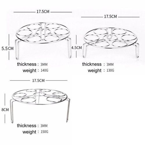 Steamer Rack Basket Egg Vegetable Steaming Trivet For Instant Pot Pressure Cooker, Diameter: 17.5cm, Height: 4.5cm