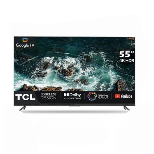 TCL 55 Inch Bezel-Less Ultra HD 4K Smart LED Google TV  Pro (Black) 3Yrs Wrnty