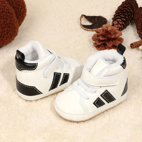 Baby High Top Casual Sneakers Shoes Newborn Soft Rubber Sole Anti Slip Walking Shoes