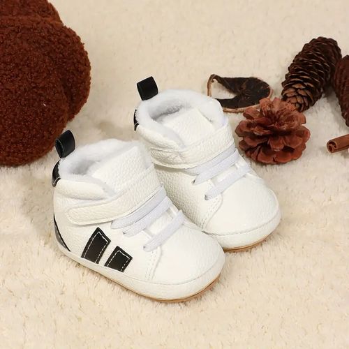 Baby High Top Casual Sneakers Shoes Newborn Soft Rubber Sole Anti Slip Walking Shoes