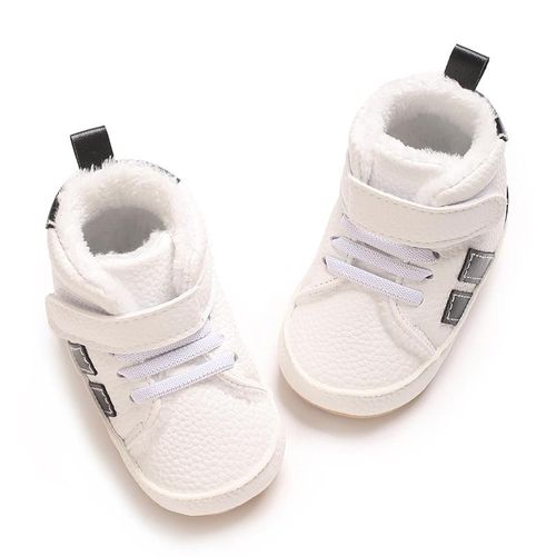 Baby High Top Casual Sneakers Shoes Newborn Soft Rubber Sole Anti Slip Walking Shoes