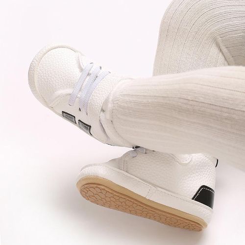Baby High Top Casual Sneakers Shoes Newborn Soft Rubber Sole Anti Slip Walking Shoes