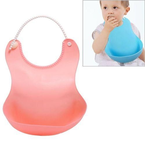 Baby Infant Toddler Waterproof Silicone Bib Infants Feeding Lunch Rollup Apron