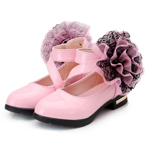 Children Kids Girl Princess Shoes PU Leather Anti-slip Breathable for Party Dancin