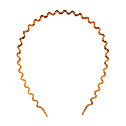 Resin Toothed Zig   Band Headband Sports Lady Mens Brown 1